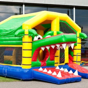 château crocodile gonflable