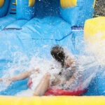 toboggan croco jeu gonflable