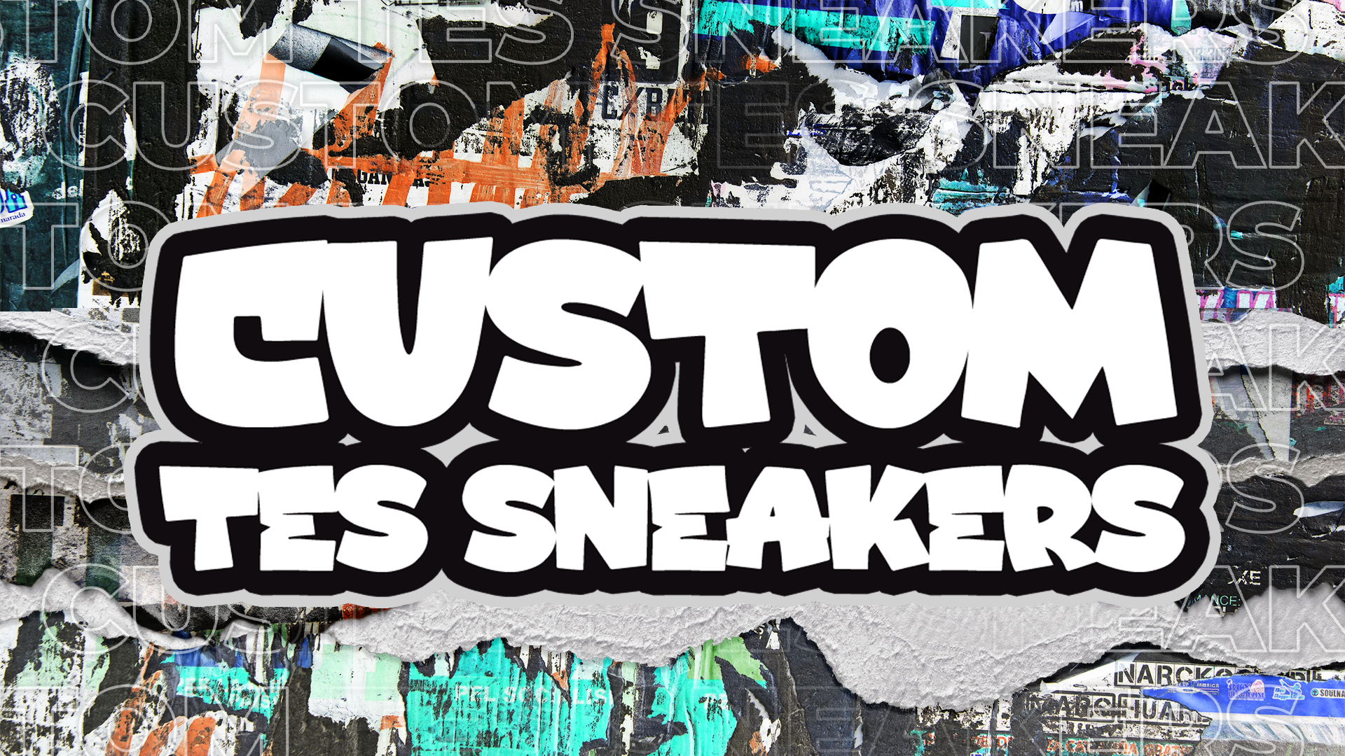 Custom tes sneakers centre commercial